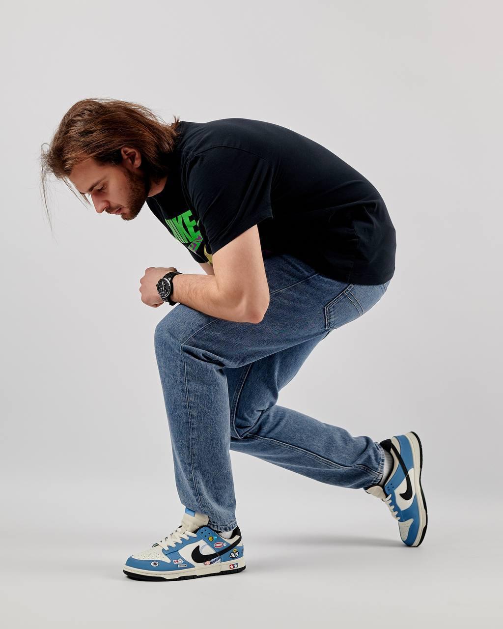 Кроссовки мужские SB Dunk Low Jackman Wheels голубые кожаные кеды найк сб данк демисезонная обувь, фото №6 Кроссовки мужские SB Dunk Low Jackman Wheels голубые кожаные кеды найк сб данк демисезонная обувь, фото №6