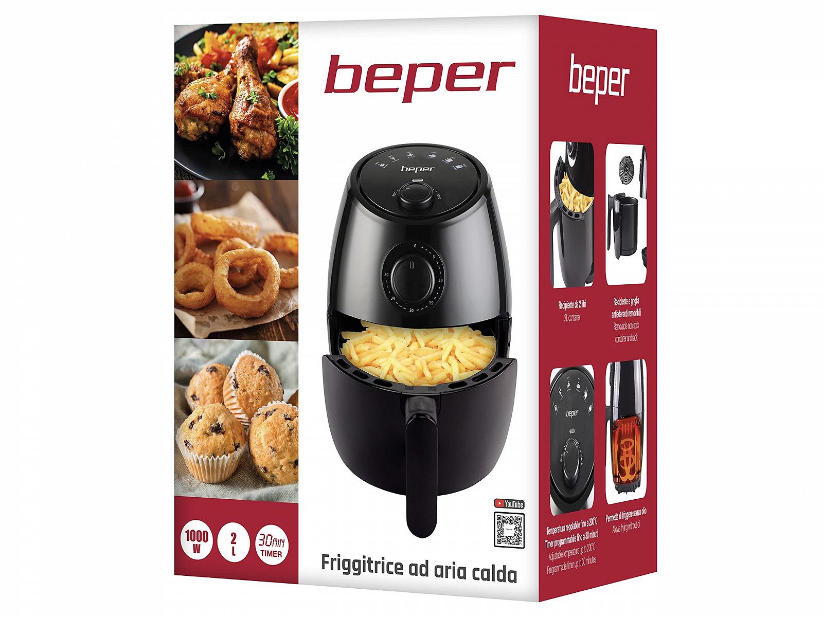 Мультипіч BEPER P101FRI001 2 л 1000 Вт Чорна, фото №8 Мультипіч BEPER P101FRI001 2 л 1000 Вт Чорна, фото №8