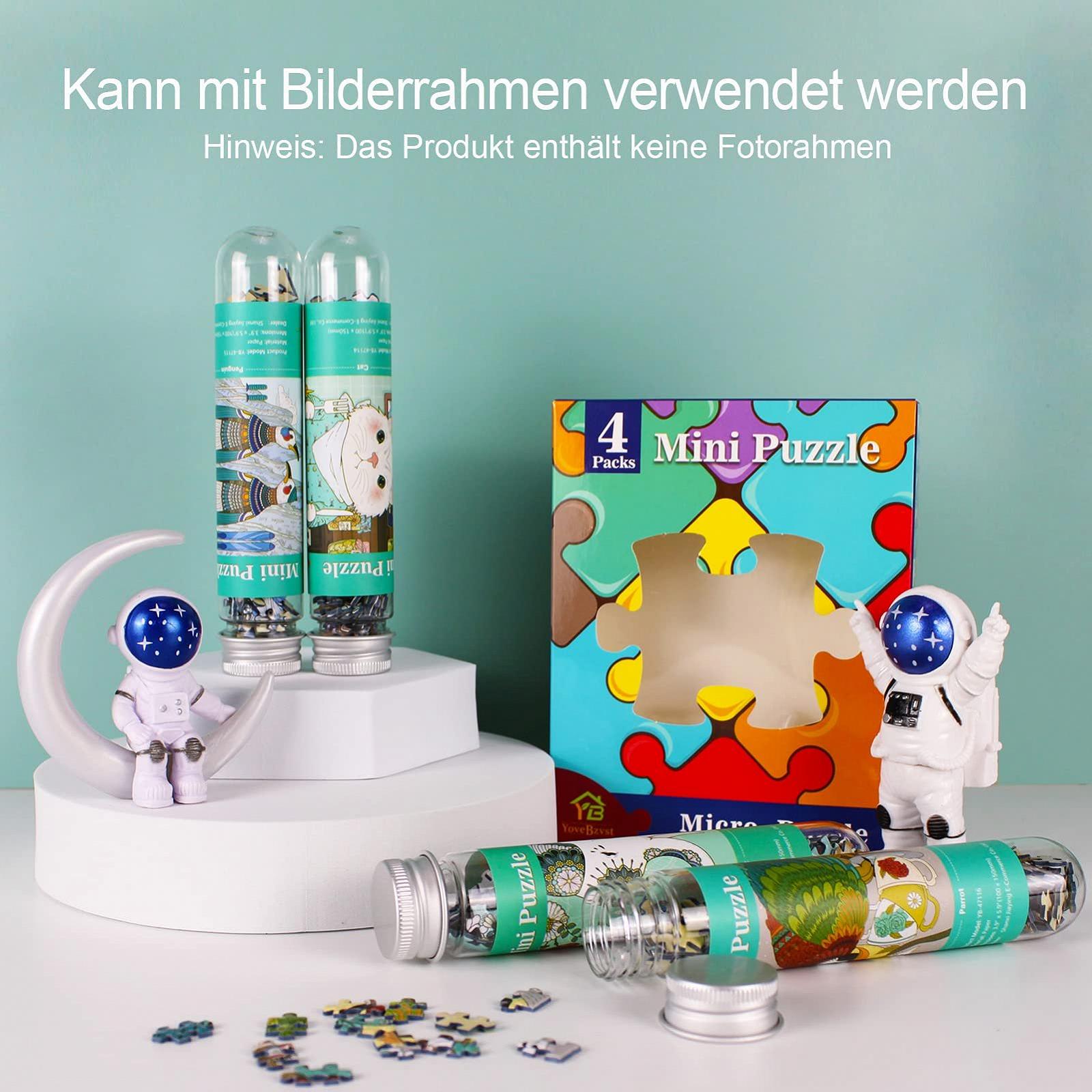 Набір міні-пазлів Micro Puzzle 4 шт. 150 елементів у пробірках, фото №6 Набір міні-пазлів Micro Puzzle 4 шт. 150 елементів у пробірках, фото №6