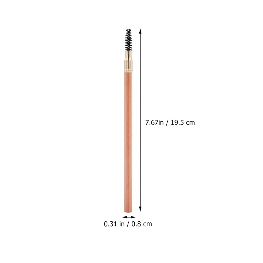 Олівець для брів Lurrose Двосторонній Дерев'яний Коричневий, фото №6