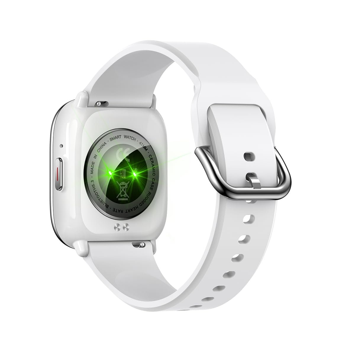 SMARTY 2.0 Жіночий цифровий автоматичний годинник з силіконовим ремінцем SW081B Срібний, фото №4