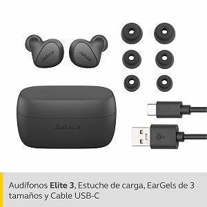 Внутрішньоканальні Jabra Elite 3 бездротова Bluetooth гарнітура Темно-сірий synthetic.ua - Фото 1