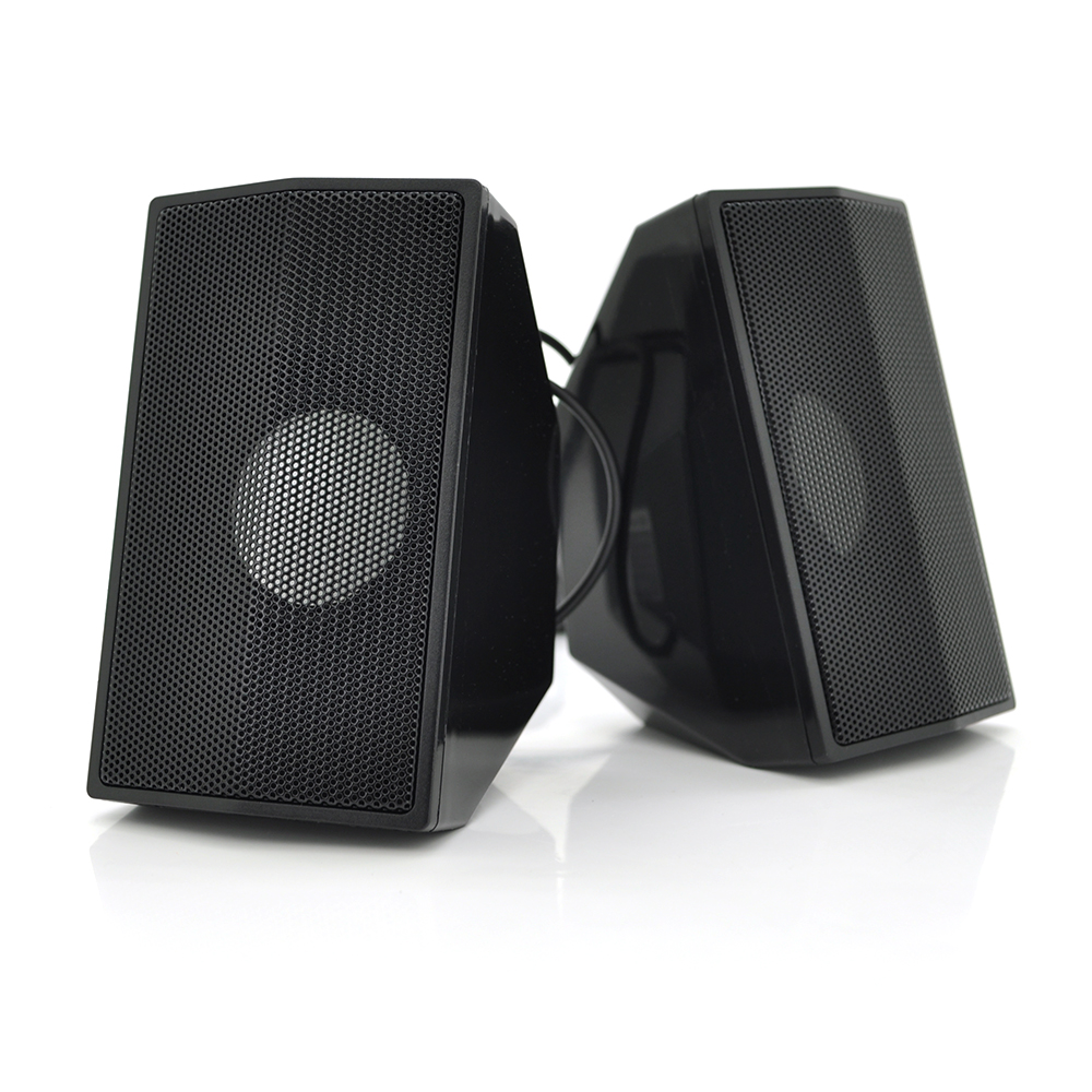 Колонки 2.0 Kisonli S-333 для ПК і ноутбука USB 3.5mm, 2x3W 20Hz 20KHz Black BOX Q50, фото №1