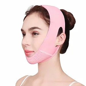 Маска для підтяжки V-подібної лінії обличчя для жінок та чоловіків. Багаторазовий засіб - Фото 1