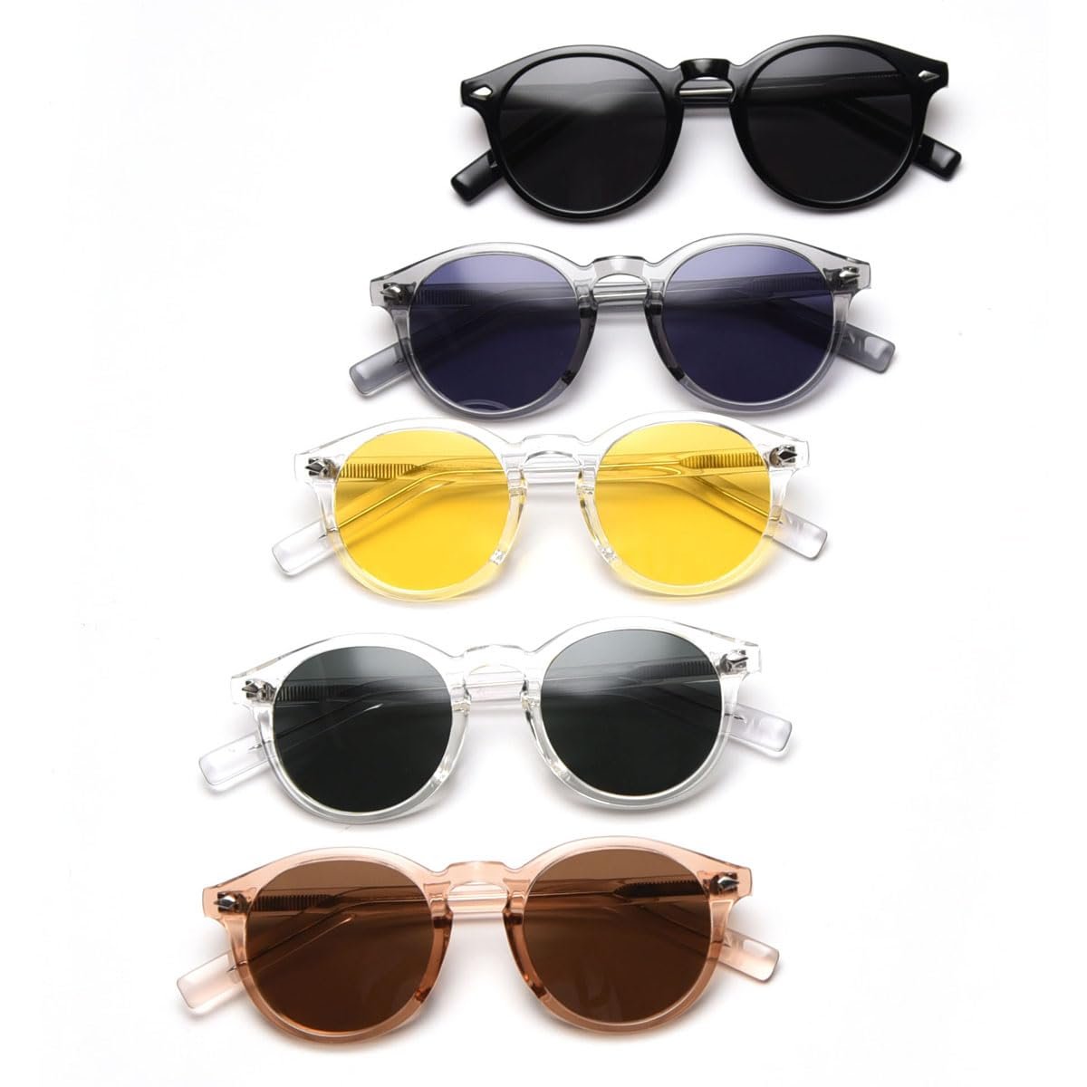 Круглі сонцезахисні окуляри Kachawoo Поляризовані UV400 Модні, фото №4