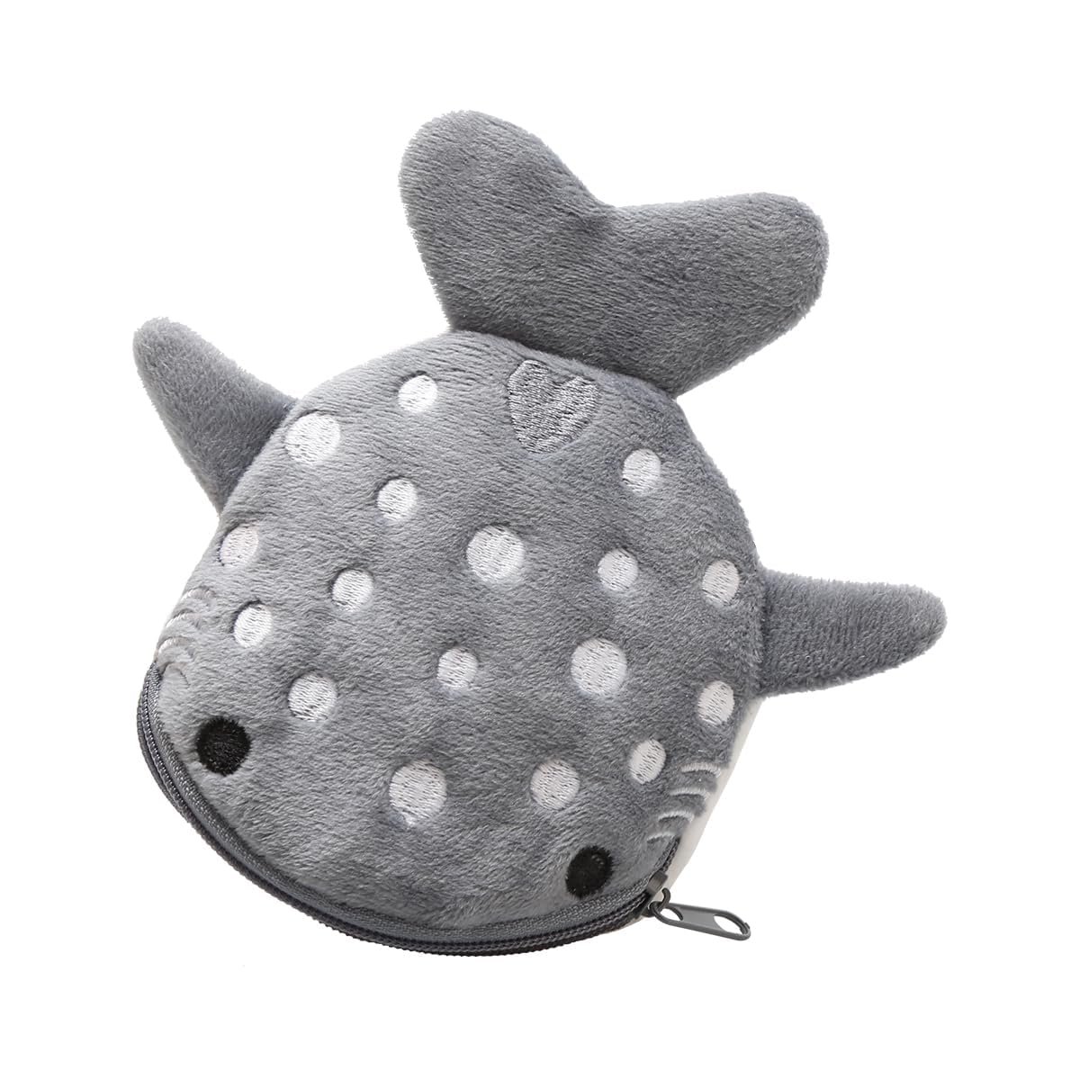 Кошелек для монет Tabanzhe Shark Миниатюрный Женский Мультяшный Серый, фото №1