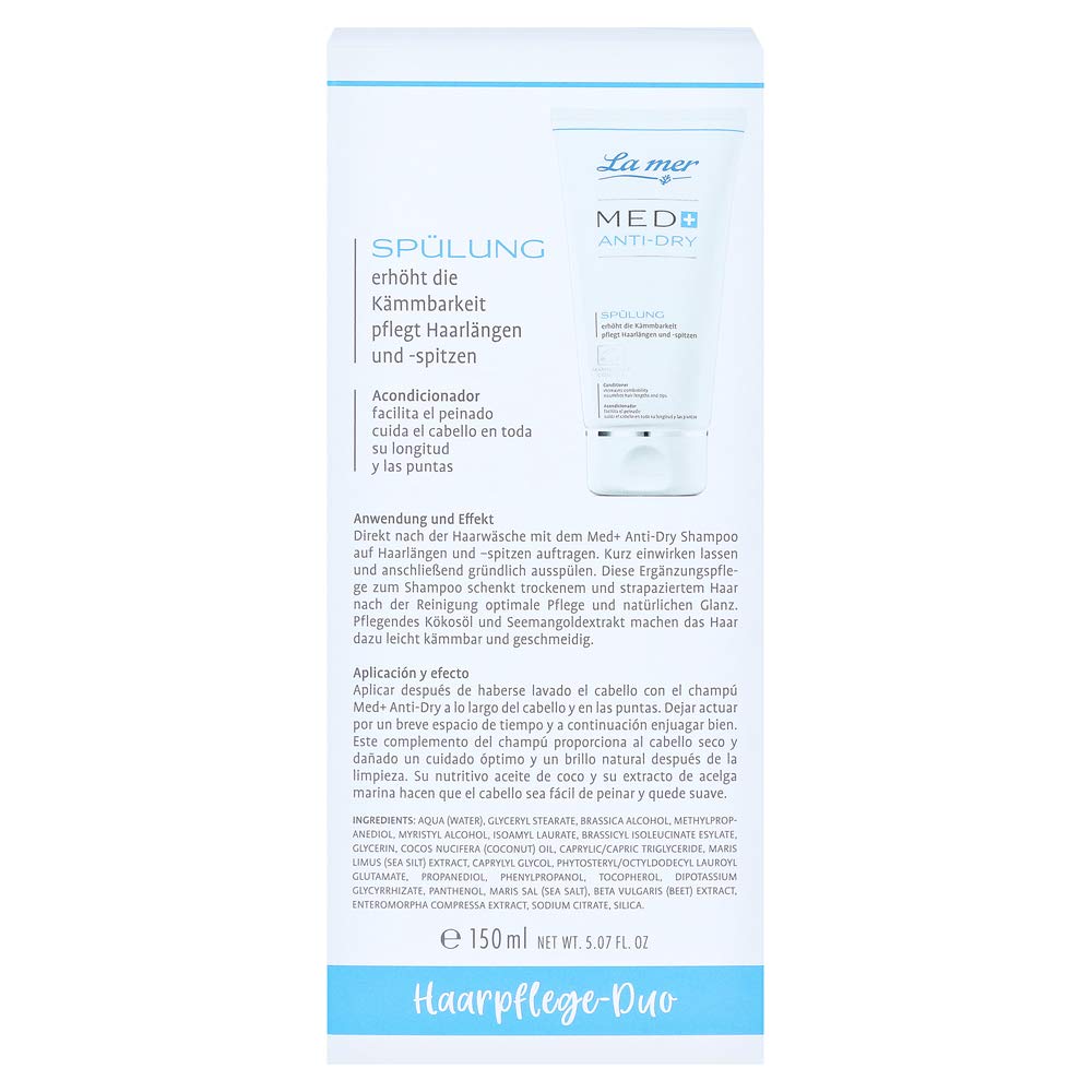 Кондиціонер La mer MED+ Anti-Dry Для чутливої шкіри голови 150 мл, фото №2 Кондиціонер La mer MED+ Anti-Dry Для чутливої шкіри голови 150 мл, фото №2