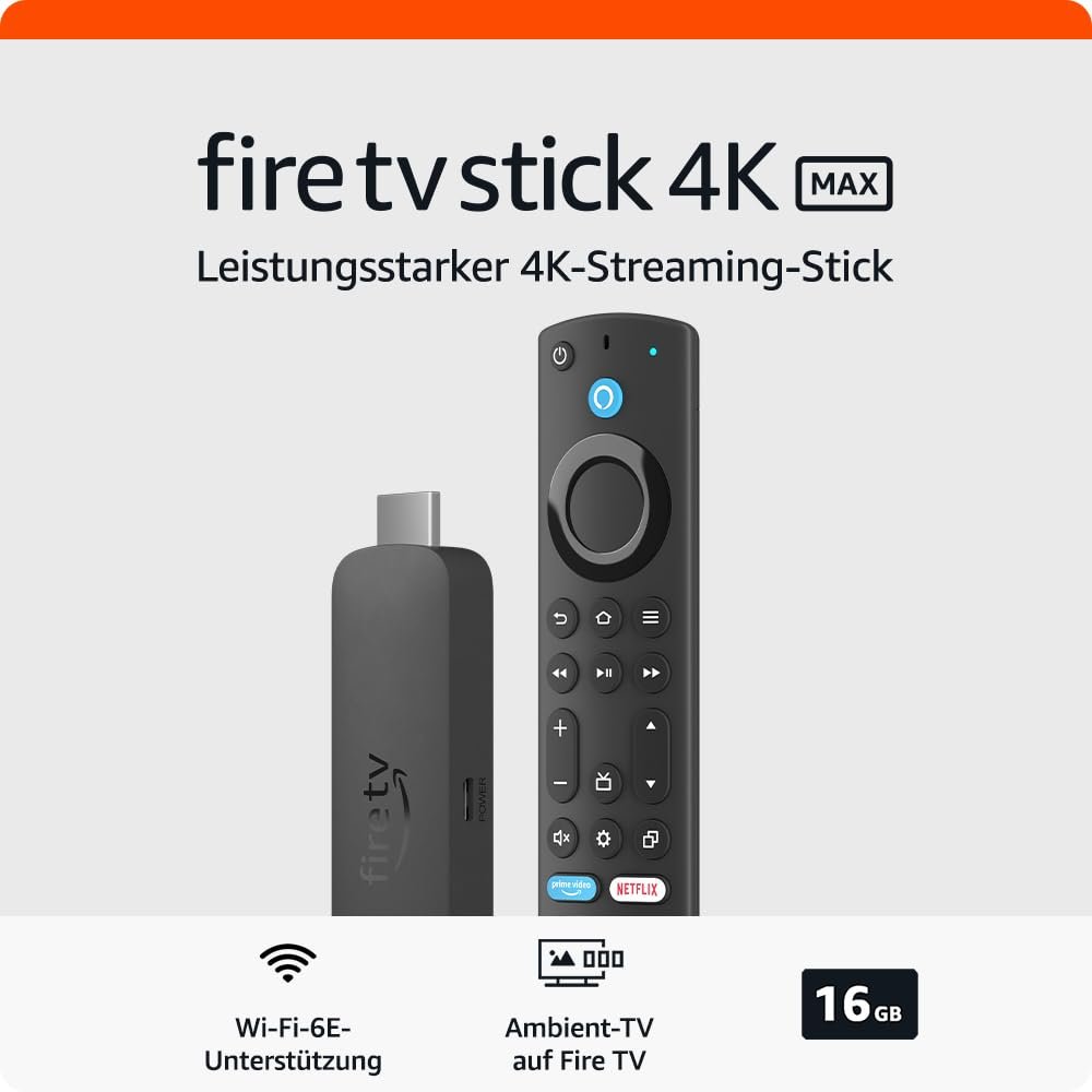 Медиаплеер Amazon Fire TV Stick 4K Max, с поддержкой Wi-Fi 6E, фото №1