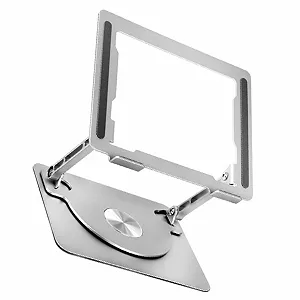 Подставка для ноутбука Алюминиевая вращающаяся на 360 градусов для ноутбуков до 43,2 см (17 дюймов) - Фото 1