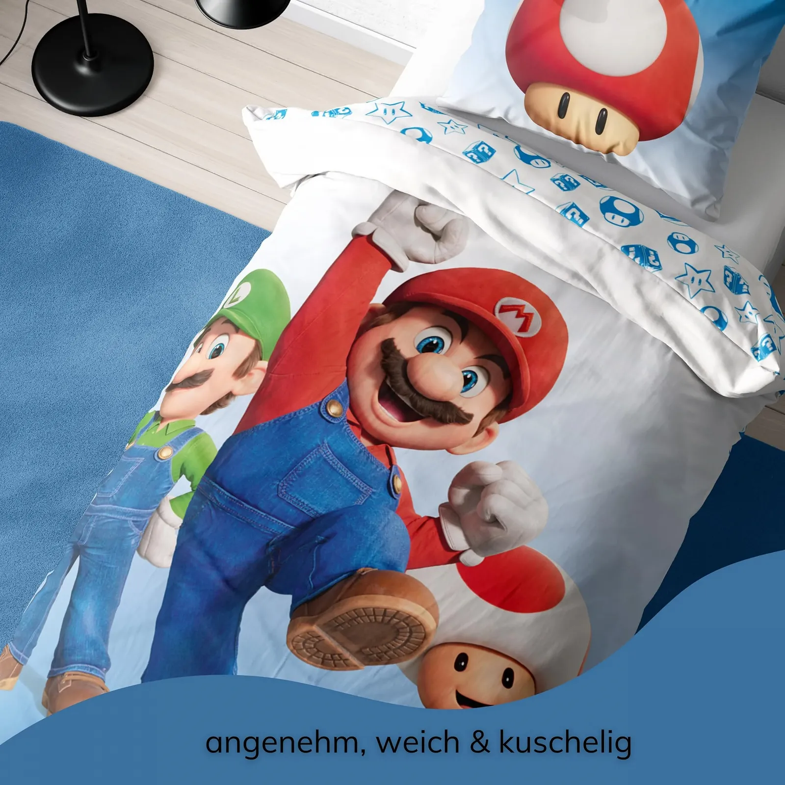 Постільна білизна Microfibre Mario 135 x 200 см, 80 x 80 см + 135 x 200 см, фото №6
