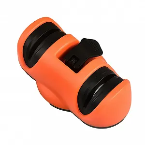 Точило для ножів ручна 2 слоти з вакуумною присоскою Orange - Фото 1