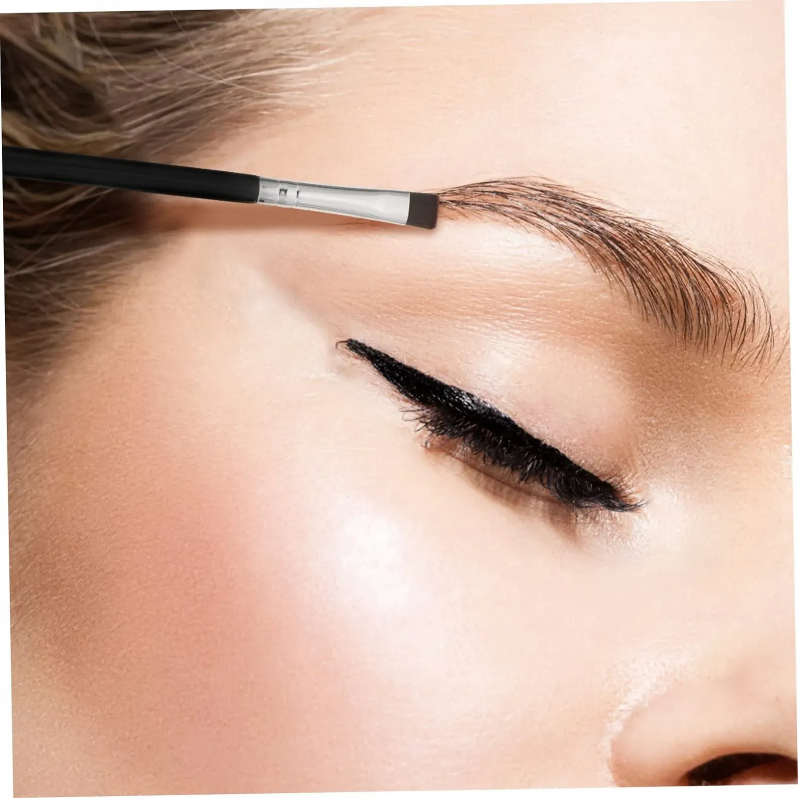 Пензлі minkissy Плоский для брів, тіней, фото №7