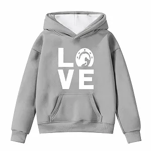 Толстовка для мальчиков с капюшоном и стильным принтом, для осени и зимы с карманами, размер 140 - Фото 1