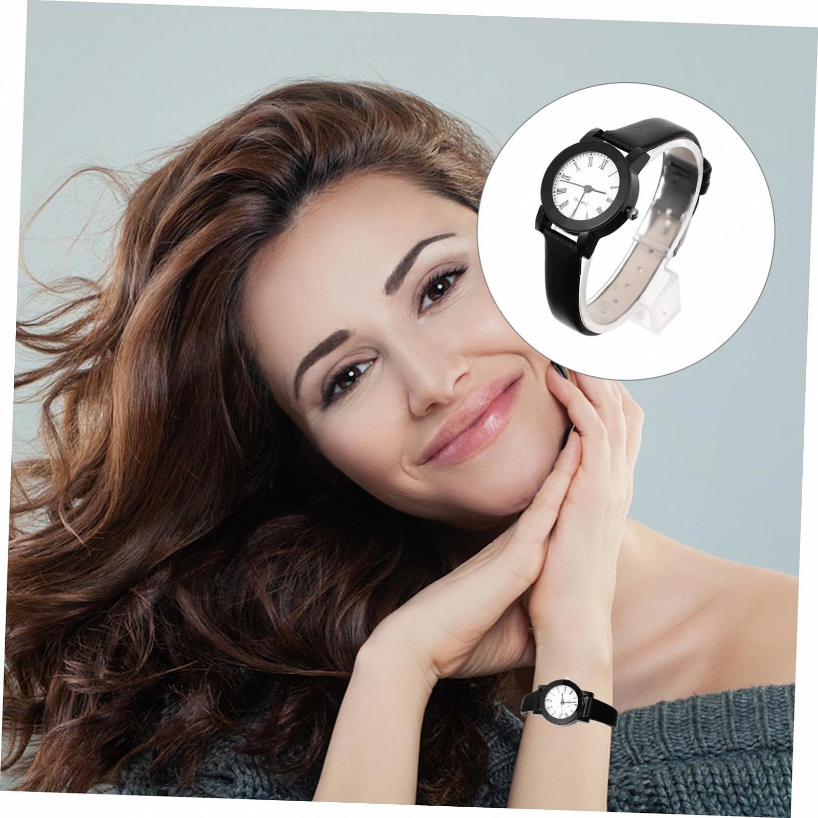 Часы Кварцевые PartyKindom Женские Ремешок PU Кожа Повседневный Дизайн Простой Элегантный, фото №3 Часы Кварцевые PartyKindom Женские Ремешок PU Кожа Повседневный Дизайн Простой Элегантный, фото №3