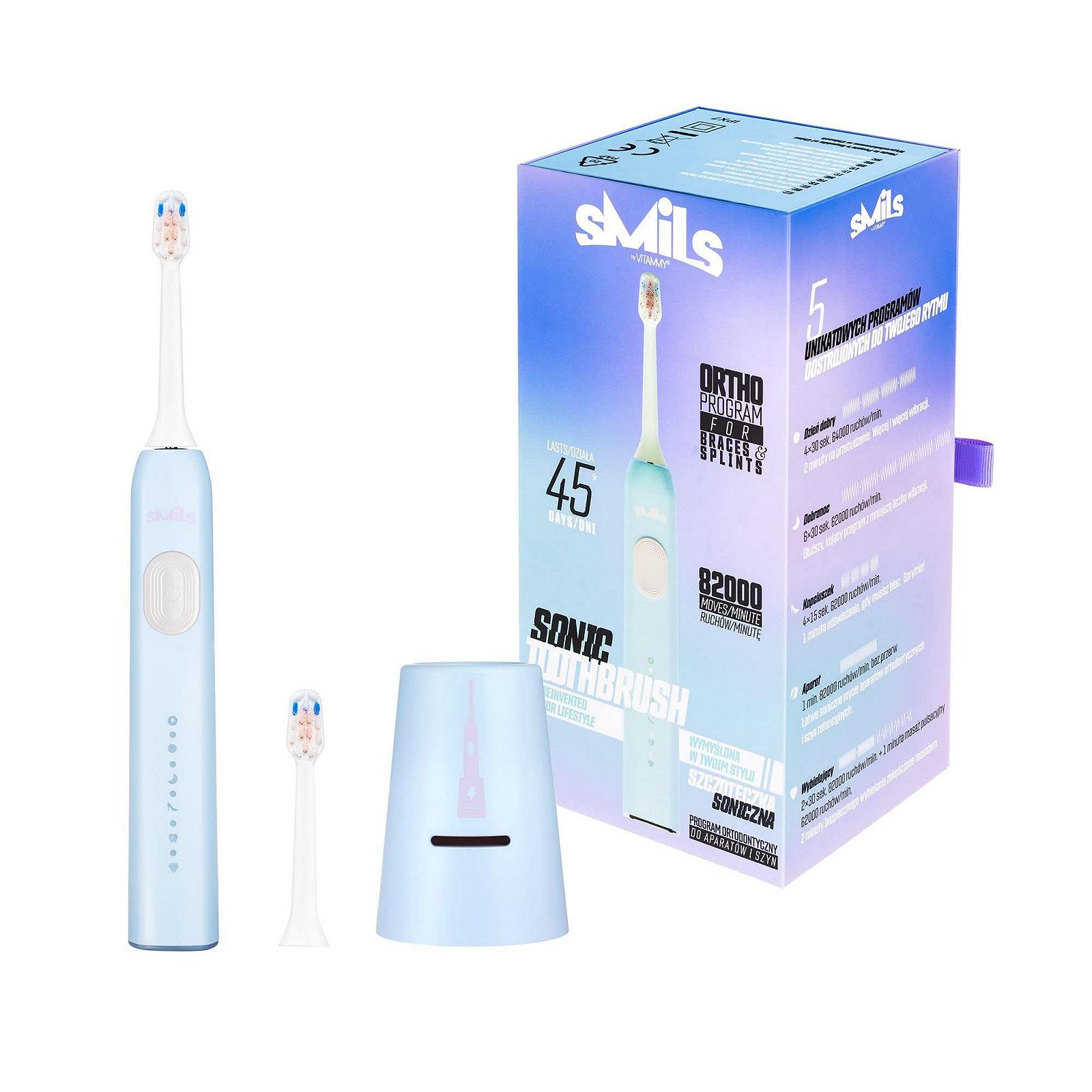 Електрична зубна щітка Vitammy SMILS Cloud з 5 режимами та функцією контролю тиску, фото №1