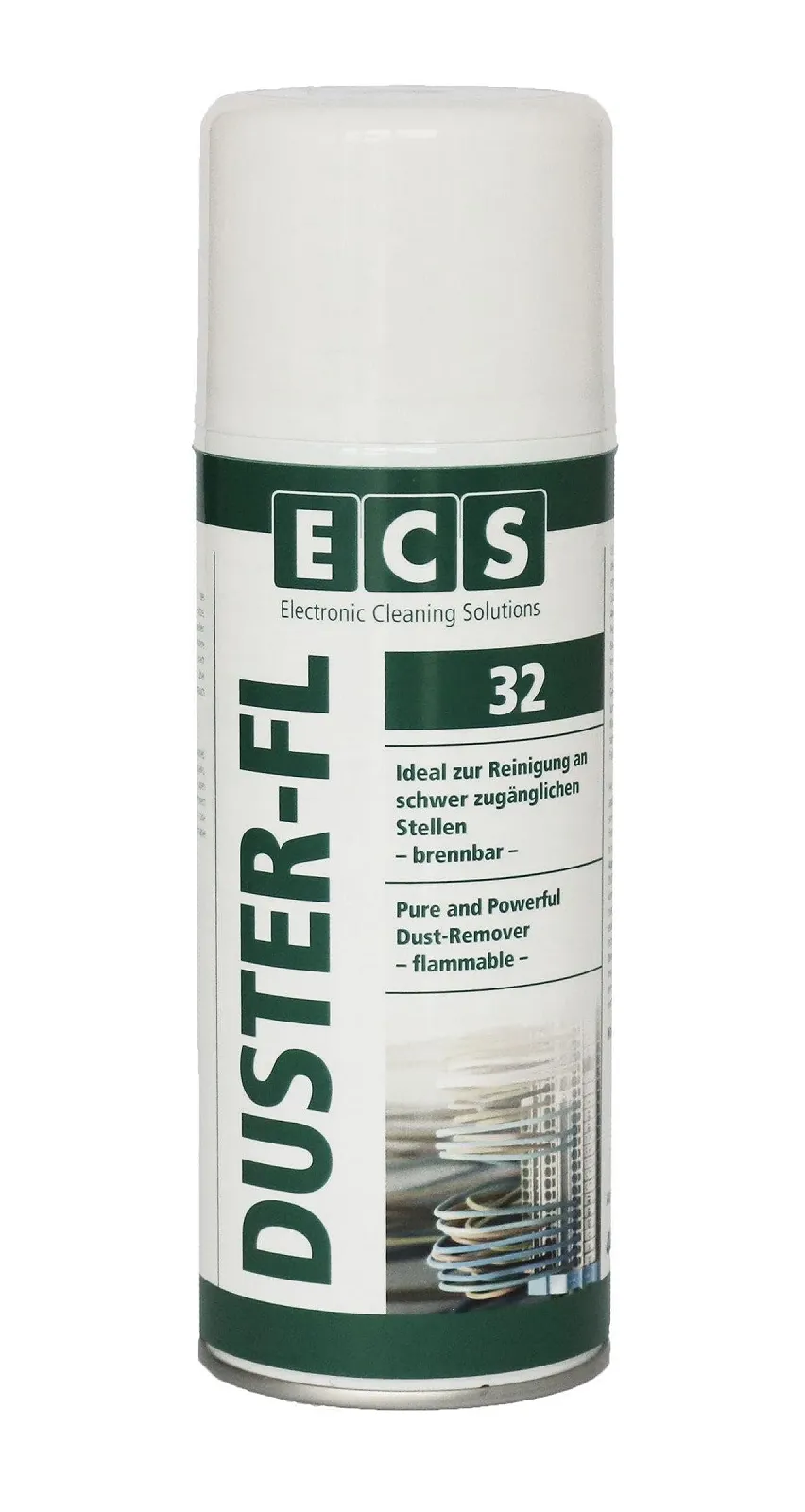 Спрей зі стисненим повітрям ECS 32 Duster-FL 400 мл подовжувач 100 мм, фото №2