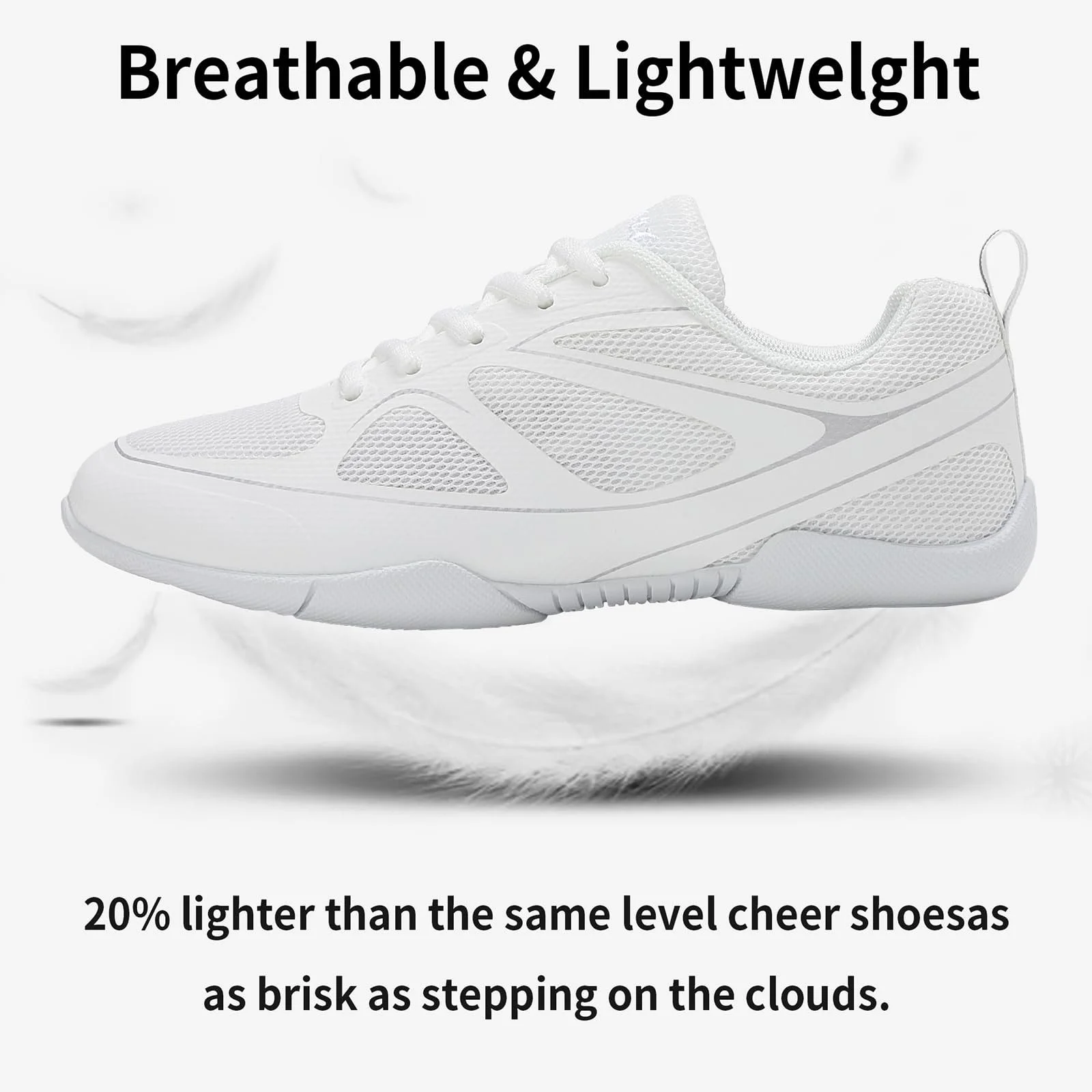 Кроссовки для черлидинга Детская Кроссовки для черлидинга для девочек Танцевальные гимнастические кроссовки Безопасные гибкие тренировочные туфли Теннисные кроссовки, фото №7