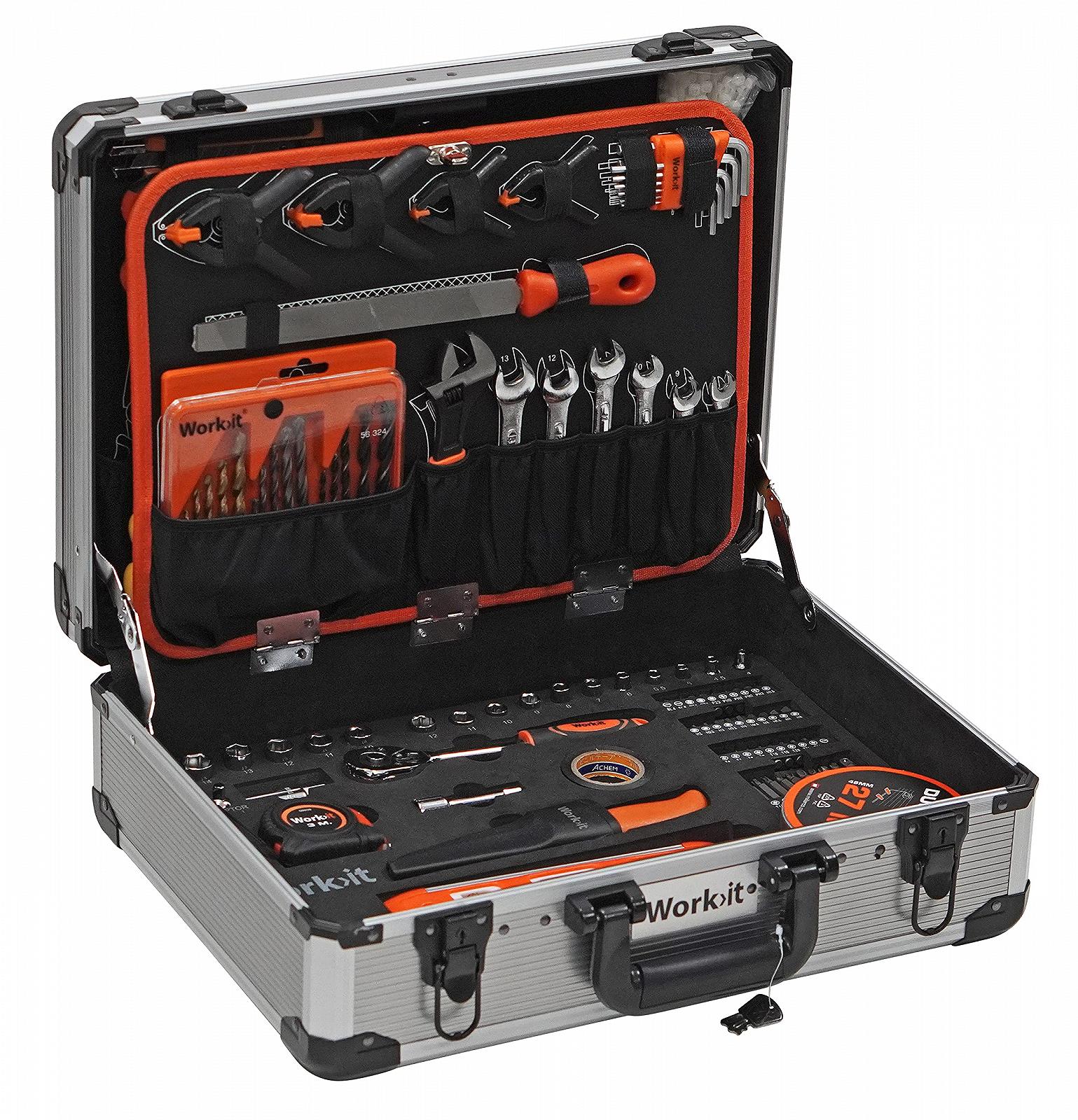 Набір HOME It 247 Piece DIY Tool Box Complete з прецизійними інструментами + алюмінієвий кейс, фото №2