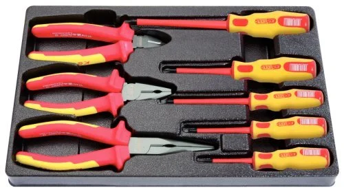 Набор инструментов KS Tools - Плоскогубцы и отвертки 8 шт VDE, фото №2