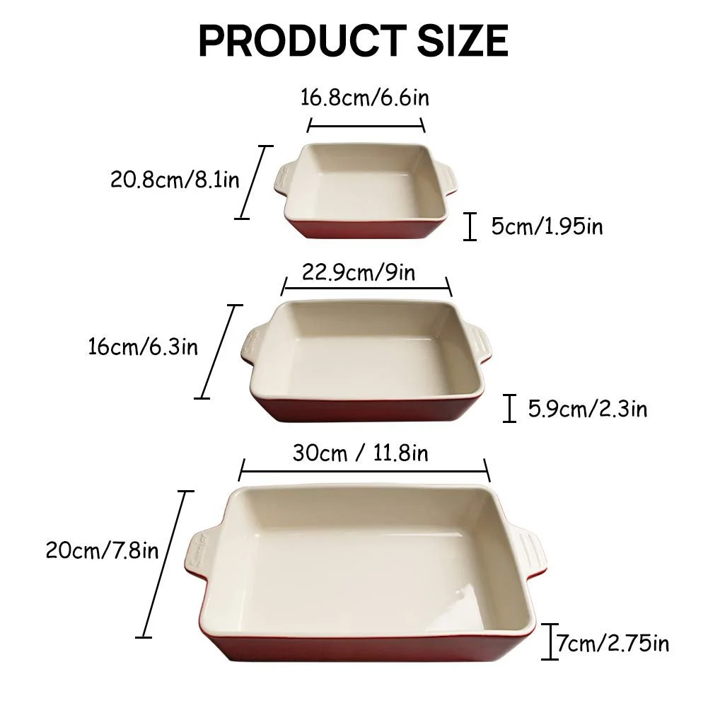 Набор форм для выпечки Sweejar Home Прямоугольный 30 x 20 x 7 см Navy Blue, фото №2