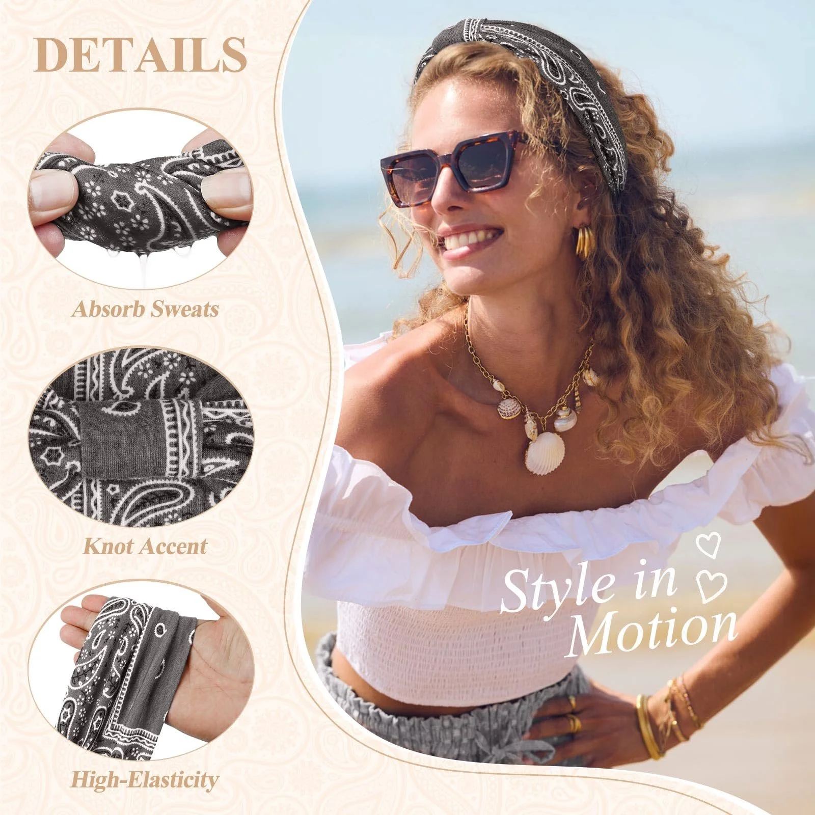 Пов'язка на голову Жіноча, фото №5