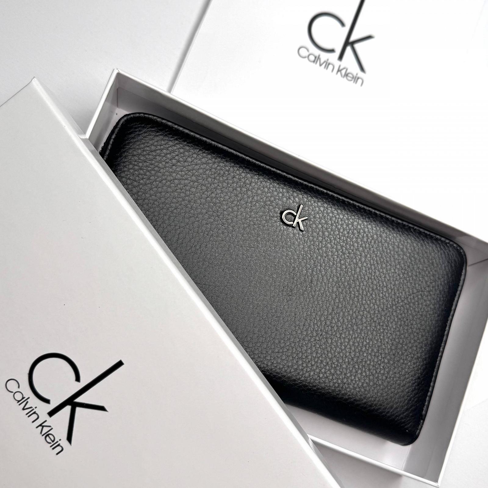 Чоловічий брендовий гаманець на блискавці Calvin Klein шкіряний клатч для чоловіка, фото №8