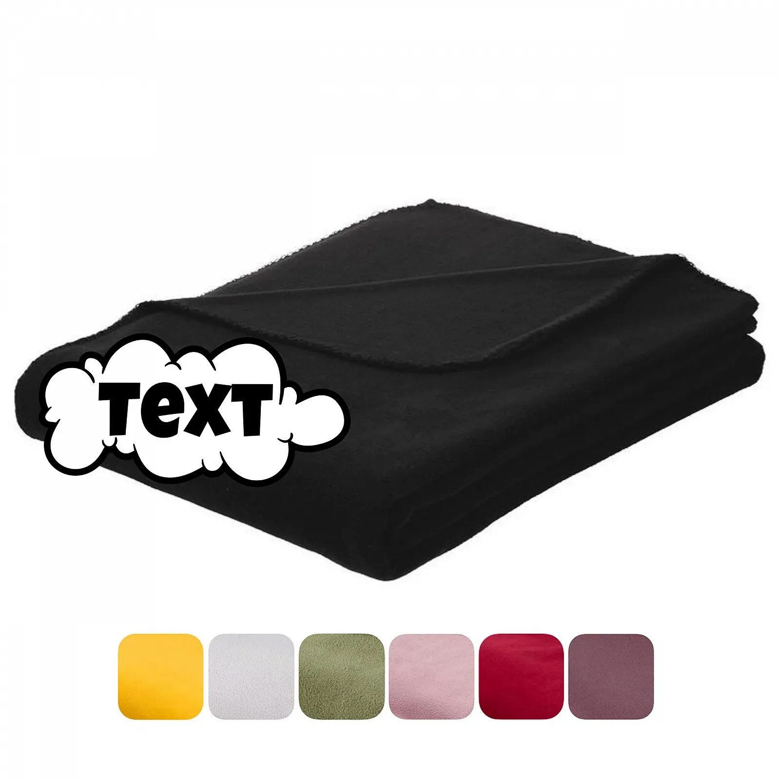 Плед Флисовый Felix (Черный) 150 см x 200 см, фото №1