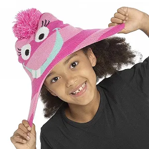 Шапка A2Z для дітей, для дівчаток і хлопчиків, з вушками монстра, помпоном, зимова тепла - Фото 1