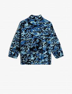 Свитшот Koton Oversize на молнии с высоким воротником, длинными рукавами и карманом для мальчиков synthetic.ua - Фото 1