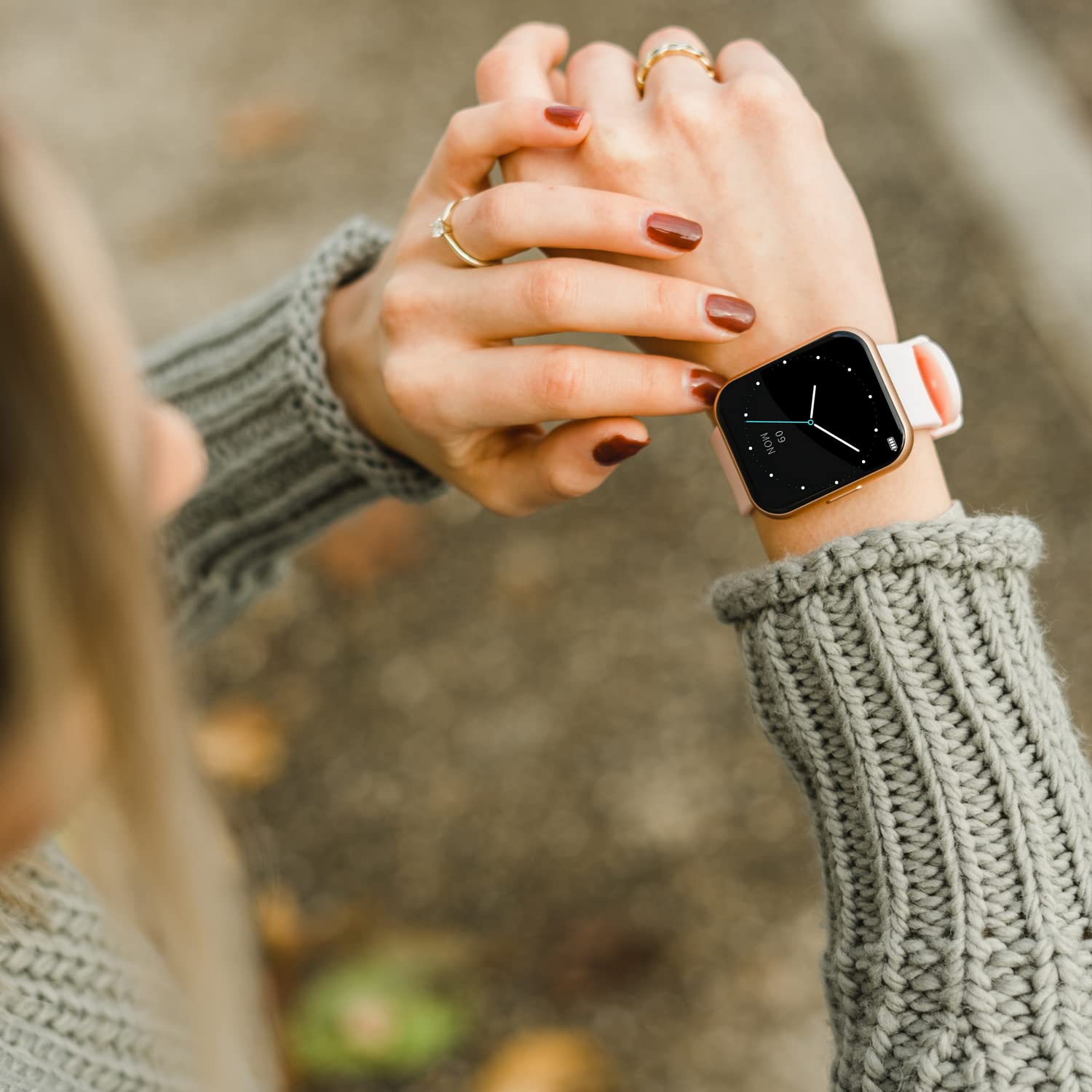 Смарт-годинник Жіночий XCOAST IVE 2 Монітор кров'яного тиску, вимірювання кисню в крові та монітор серцевого ритму Rose, фото №4 Смарт-годинник Жіночий XCOAST IVE 2 Монітор кров'яного тиску, вимірювання кисню в крові та монітор серцевого ритму Rose, фото №4