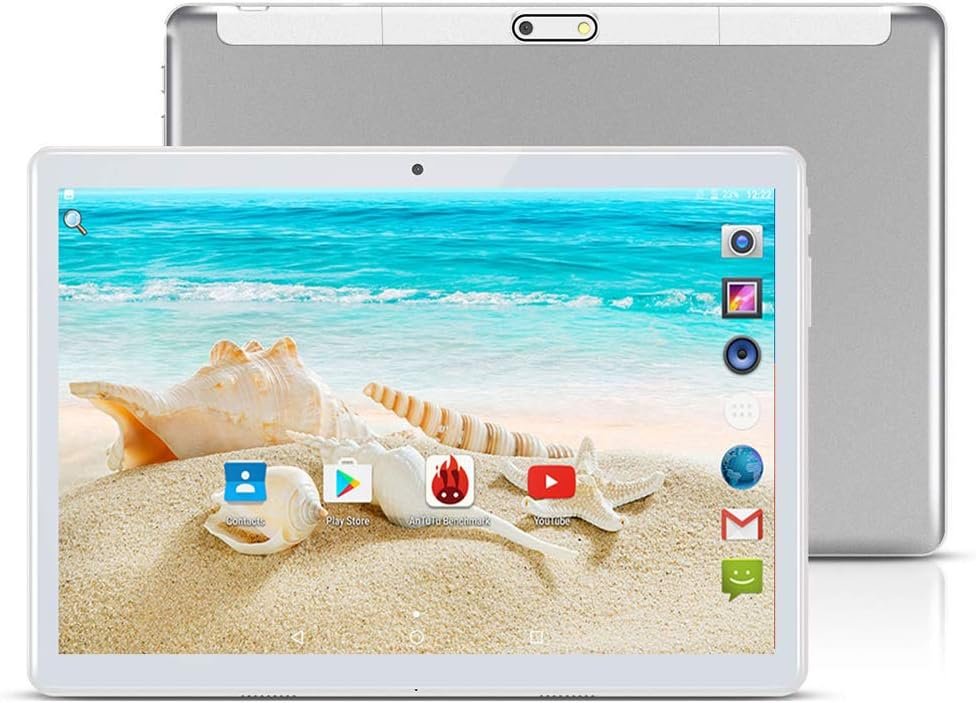 Планшет 10.1" YERA KT107 4/64Gb  2-SIM 4 ядра Android 9 Срібний, фото №1