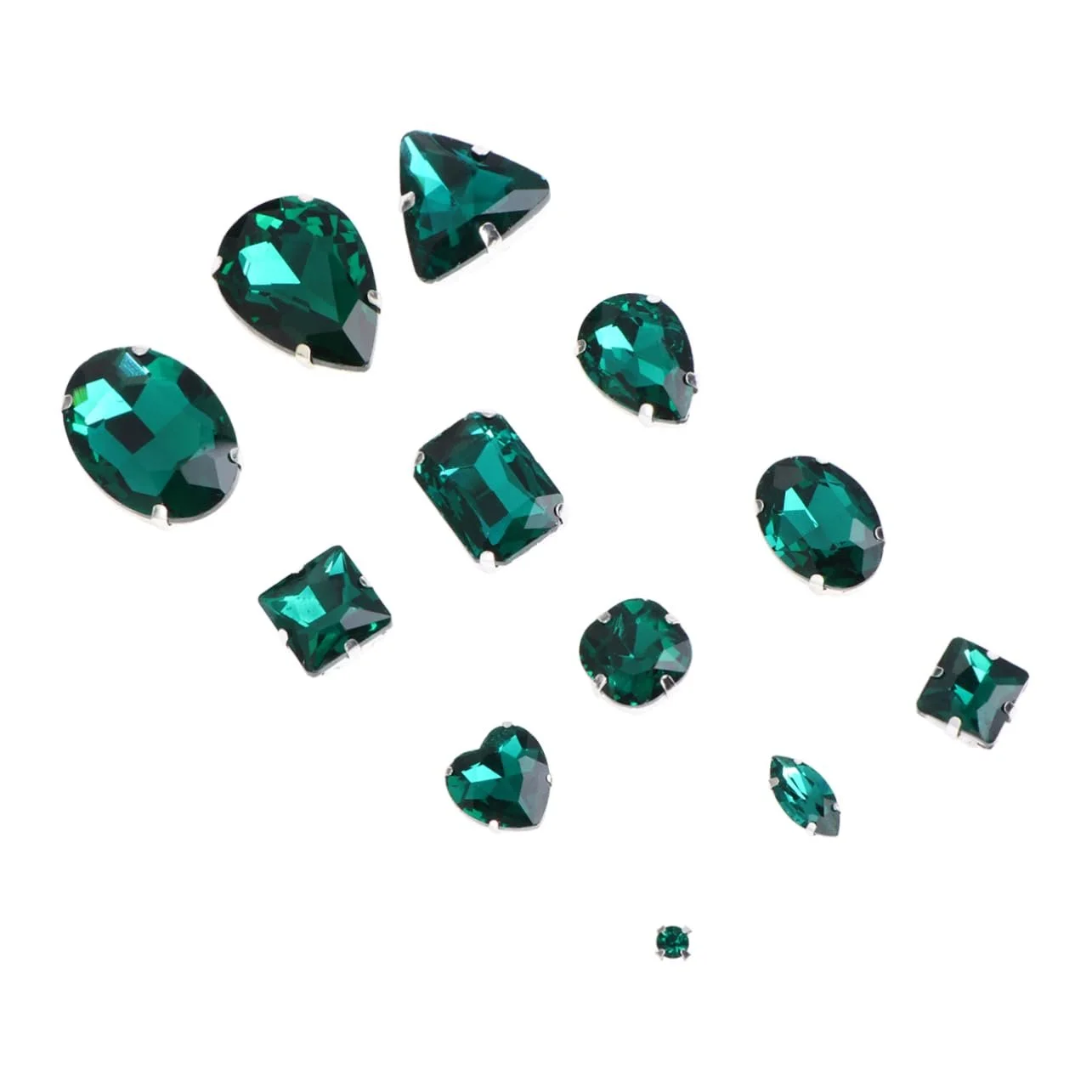 Стрази Різні Форми NUOBESTY 50 шт. Різнокольорові, фото №1