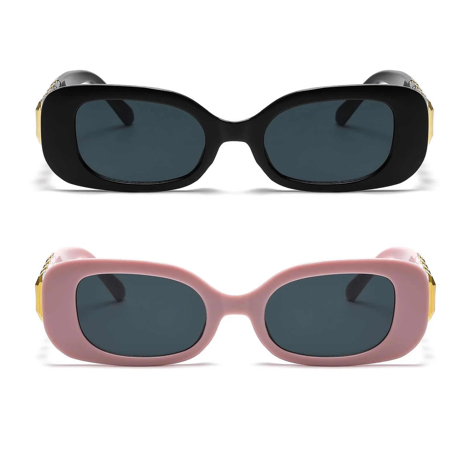 Сонцезахисні окуляри Прямокутні LJCZKA Класичні Модні для Чоловіків та Жінок, фото №2