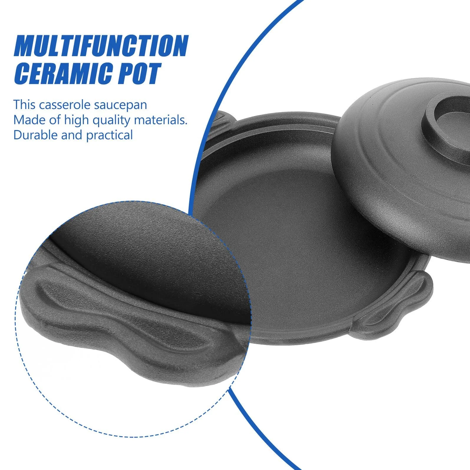 Кастрюля Керамическая Антипригарная с эргономичной ручкой Термостойкая, фото №8 Кастрюля Керамическая Антипригарная с эргономичной ручкой Термостойкая, фото №8