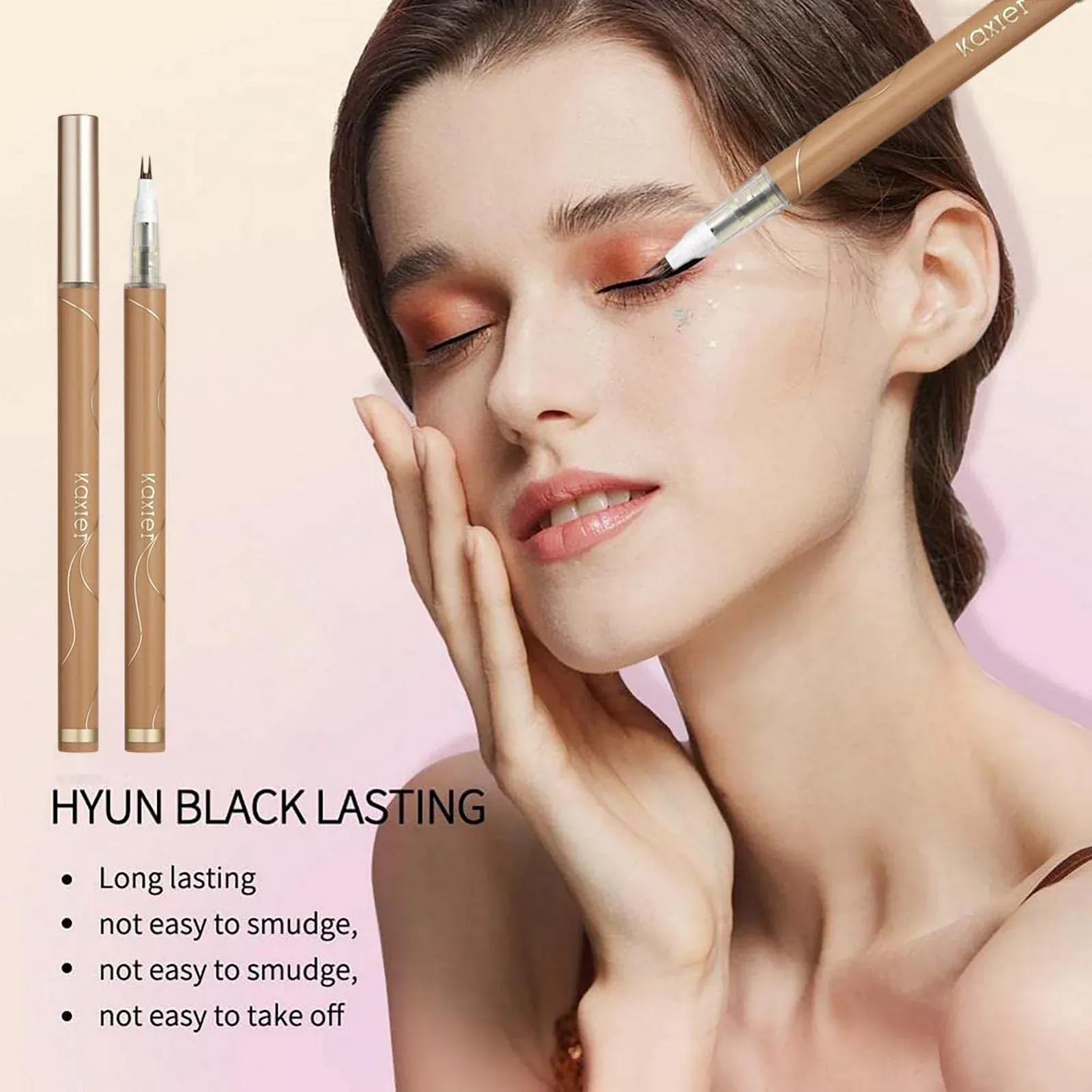 Олівець для нижніх вій з подвійним кінчиком, Водостійкий супертонка, що не розмазується, довговічна, фото №3 Олівець для нижніх вій з подвійним кінчиком, Водостійкий супертонка, що не розмазується, довговічна, фото №3