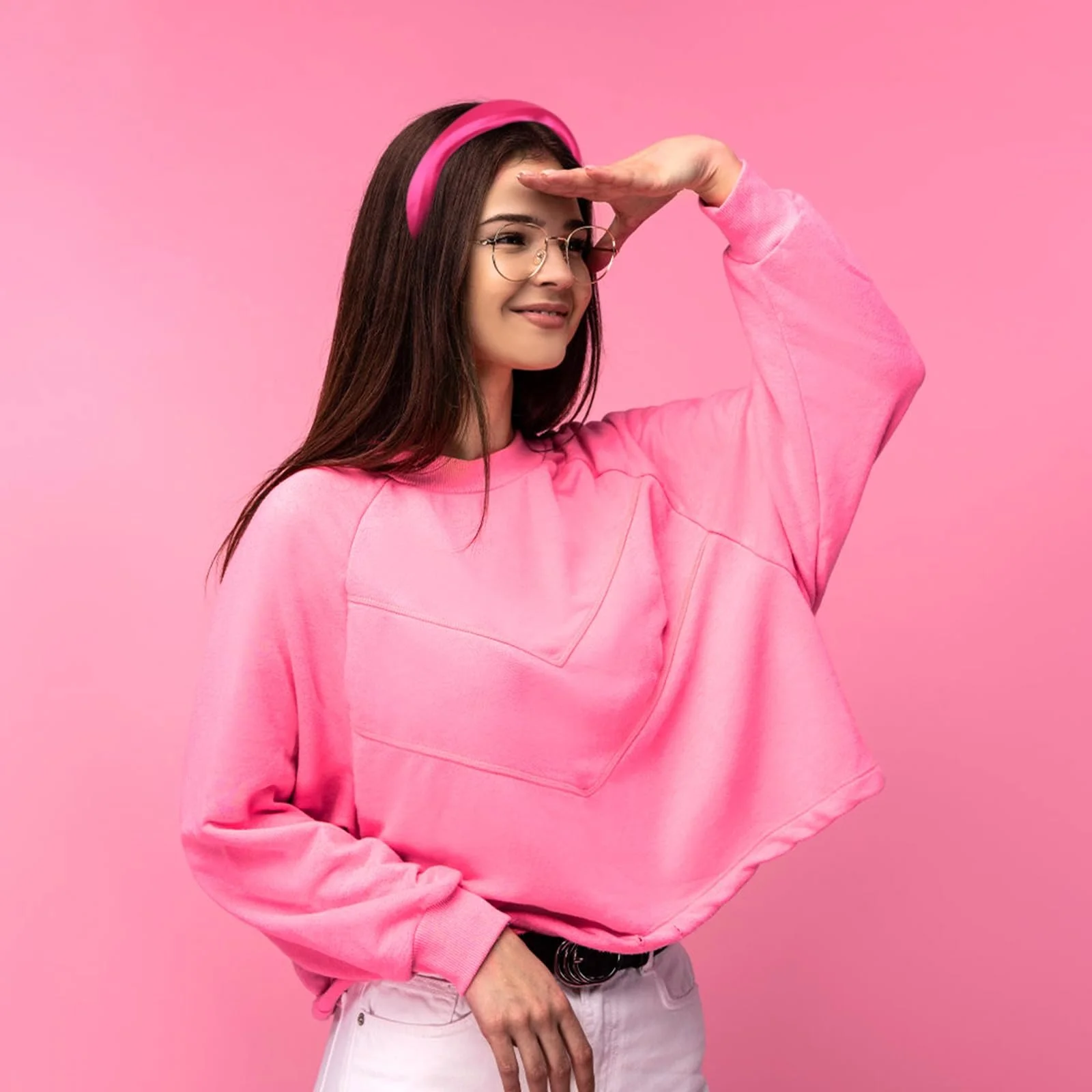 Широка жіноча Обруч на голову Рожева, фото №5 Широка жіноча Обруч на голову Рожева, фото №5