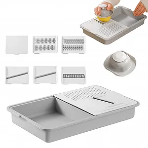 Овощерезка, картофелерезка и овощечистка Многофункциональная резка с поддоном - Фото 1