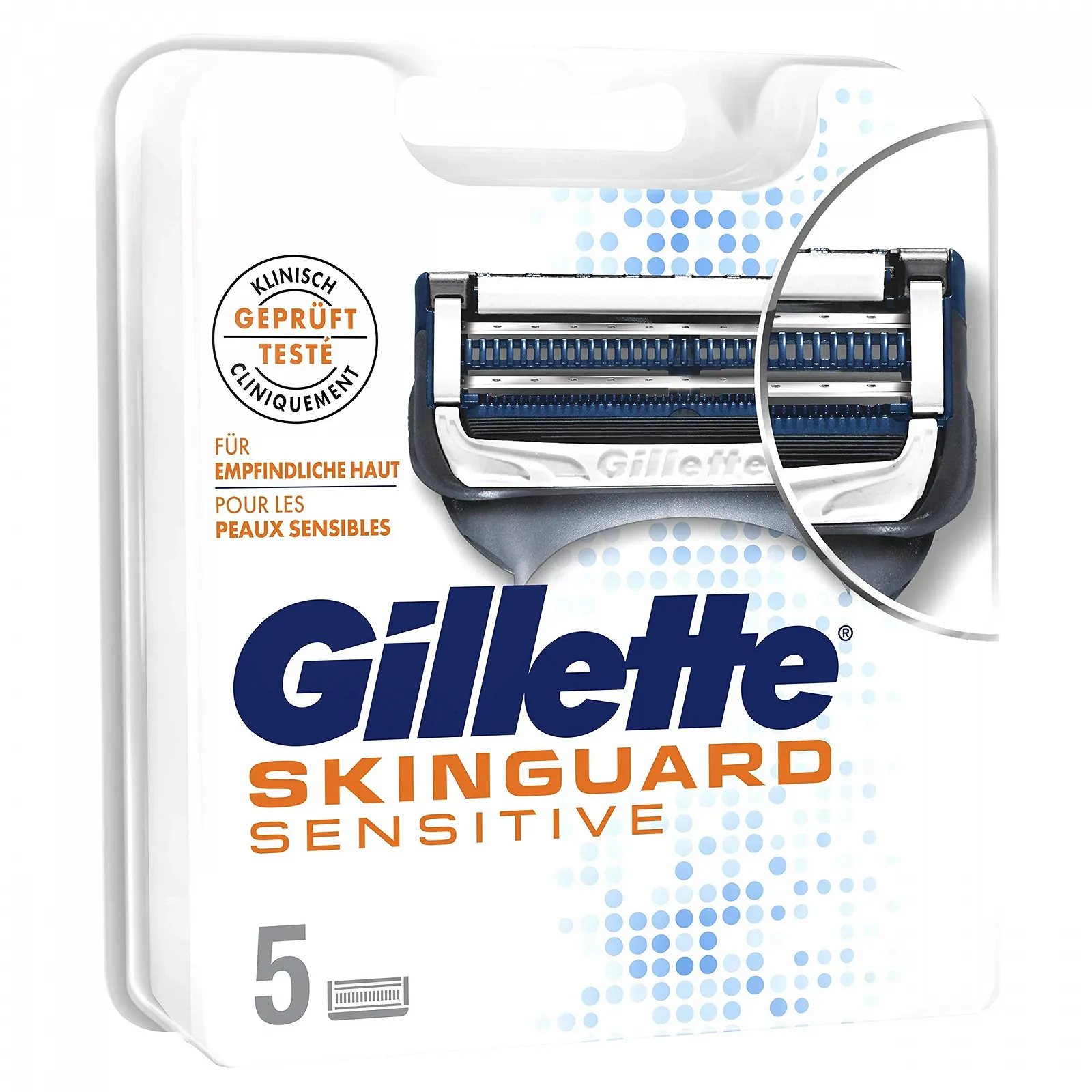 Сменные кассеты для бритья Gillette SkinGuard Sensitive 5 шт., фото №7 Сменные кассеты для бритья Gillette SkinGuard Sensitive 5 шт., фото №7