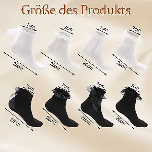 Жіночі шкарпетки з рюшами (8 пар) synthetic.ua - Фото 1