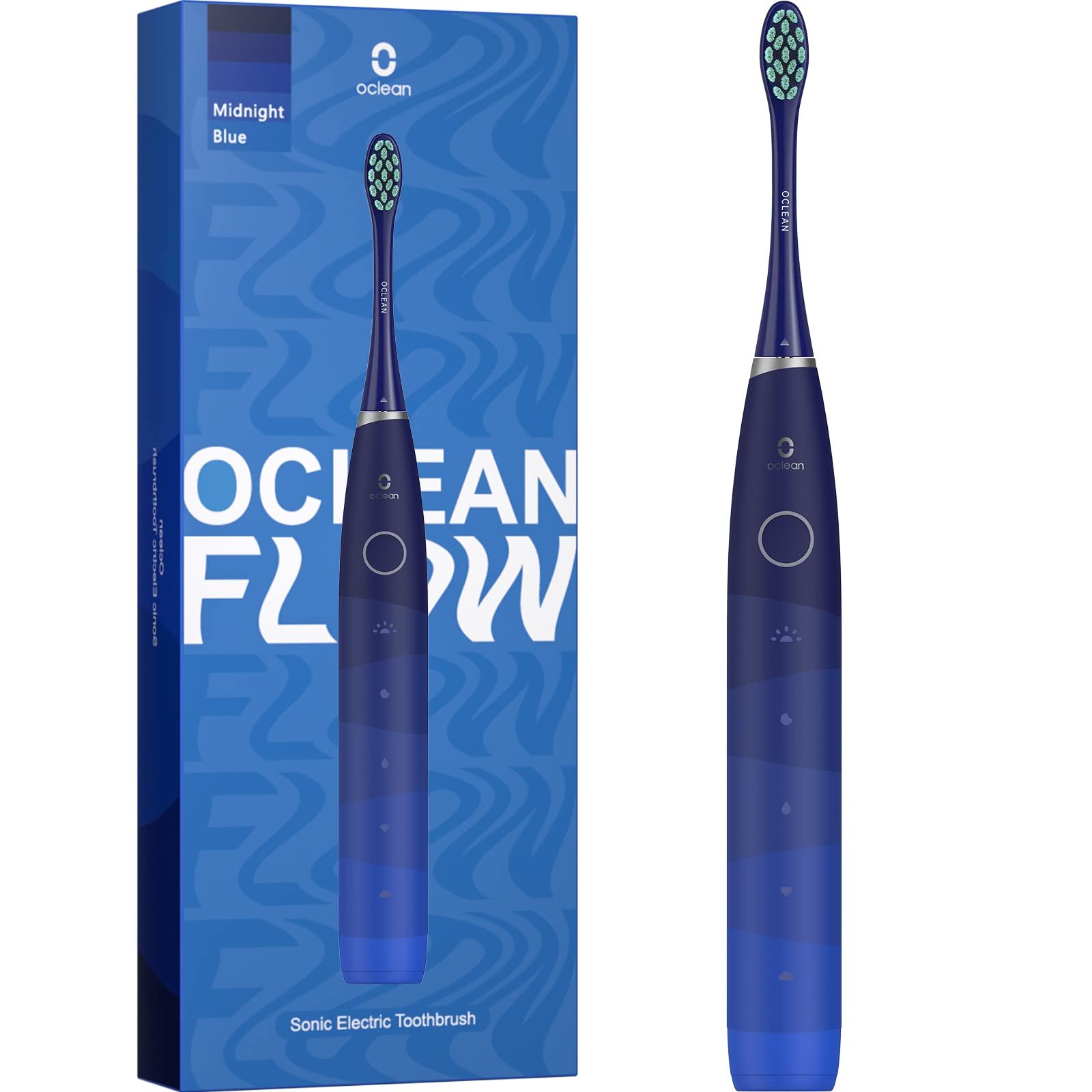 Зубна щітка електрична Oclean Flow звукова 76000 рухів/хв Синій, фото №1
