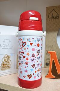 Термос детский с трубочкой Сердца - Фото 1
