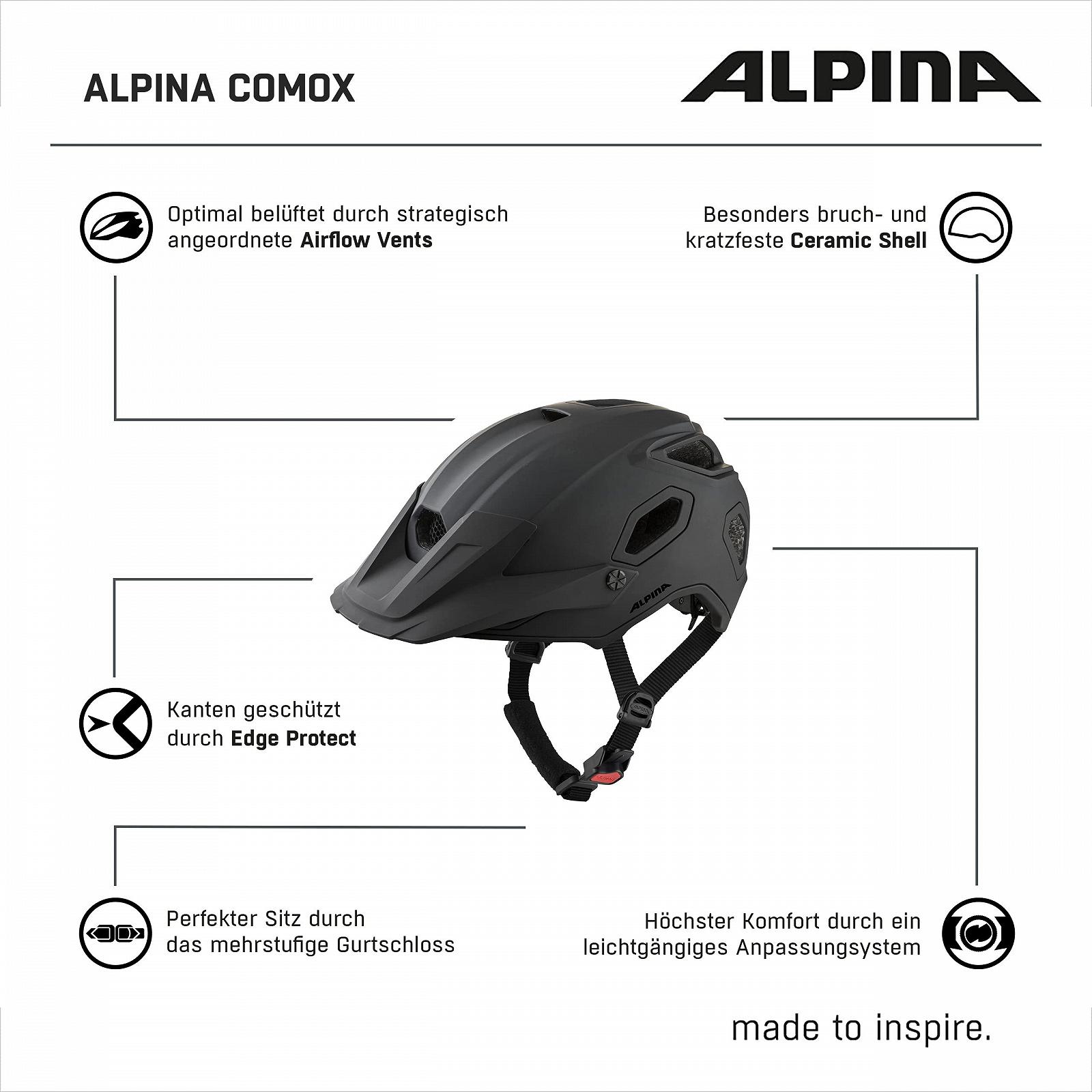 Шолом велосипедний ALPINA COMOX Enduro для дорослих, фото №6