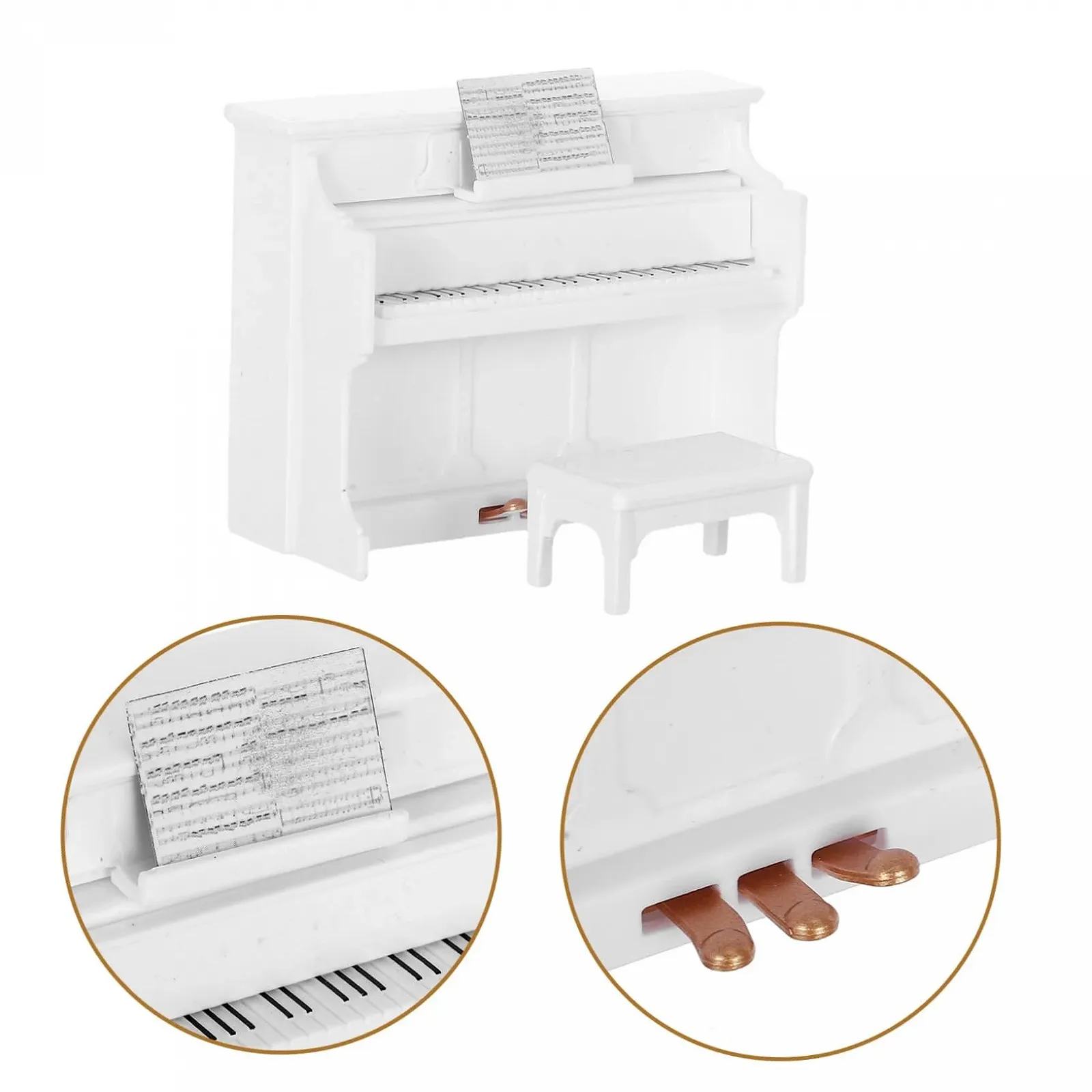Игрушка Пианино Toyvian Детский Белый, фото №3 Игрушка Пианино Toyvian Детский Белый, фото №3