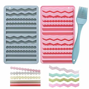 Килимки для випікання Pack of 2 DIY BPA-Free Рожевий та сірий - Фото 1