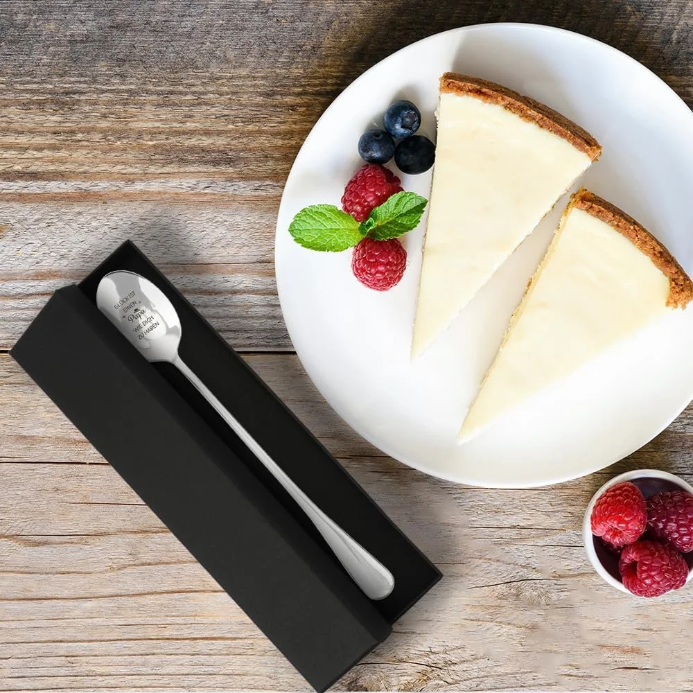 Ложка для тата Brand Без серії Модель З написом Нержавіюча сталь, фото №6