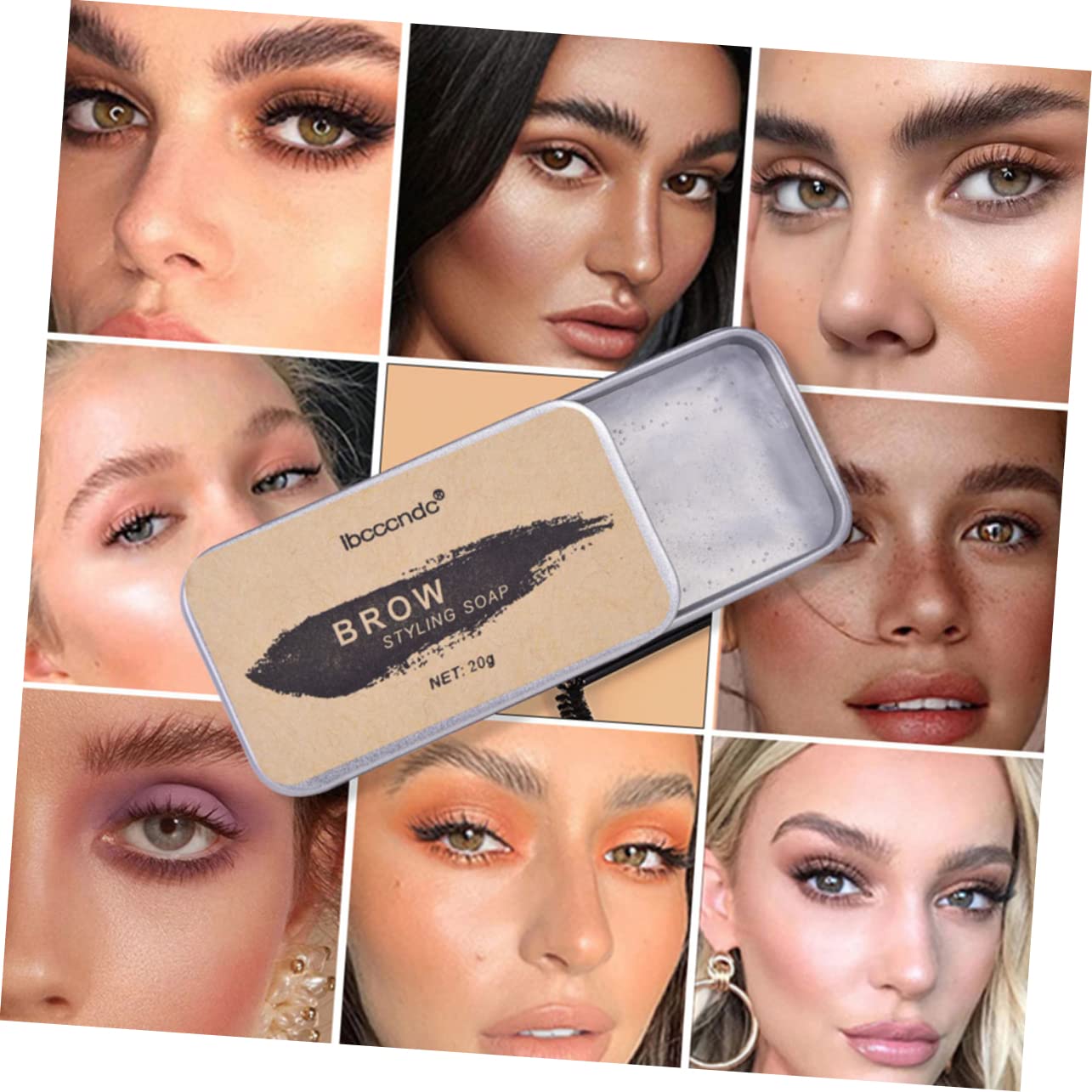 Набор FOMIYES 4 стайлингового крема для бровей натуральное мыло набор геля мыло для укладки воск для крема для бровей мыло для бровей с кистью 4D, фото №7