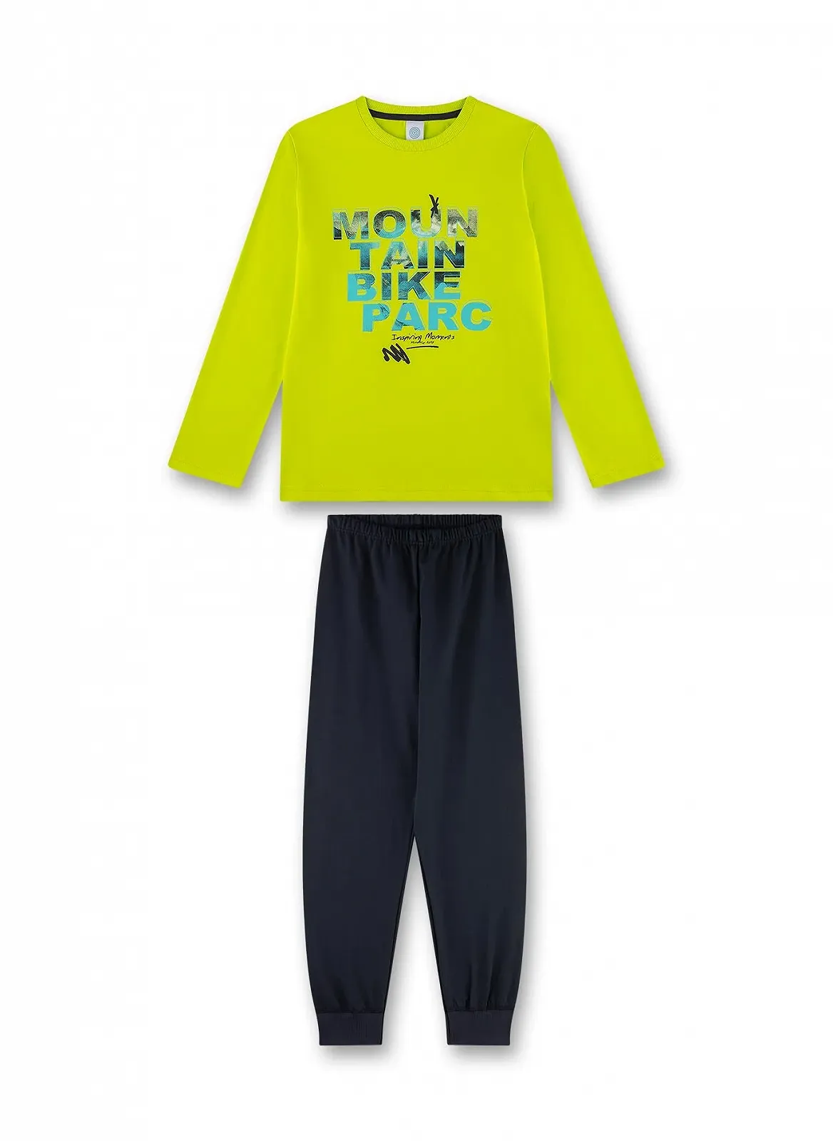 Піжама Sanetta для хлопчиків довга зелена, фото №1 Піжама Sanetta для хлопчиків довга зелена, фото №1