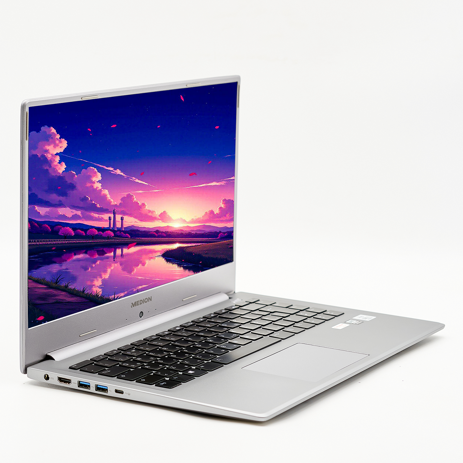 Ноутбук Medion Akoya S15447 Intel Core i7-10510U ОЗУ 32 ГБ SSD 1 ТБ Intel Graphics Металлический корпус Win10, фото №3
