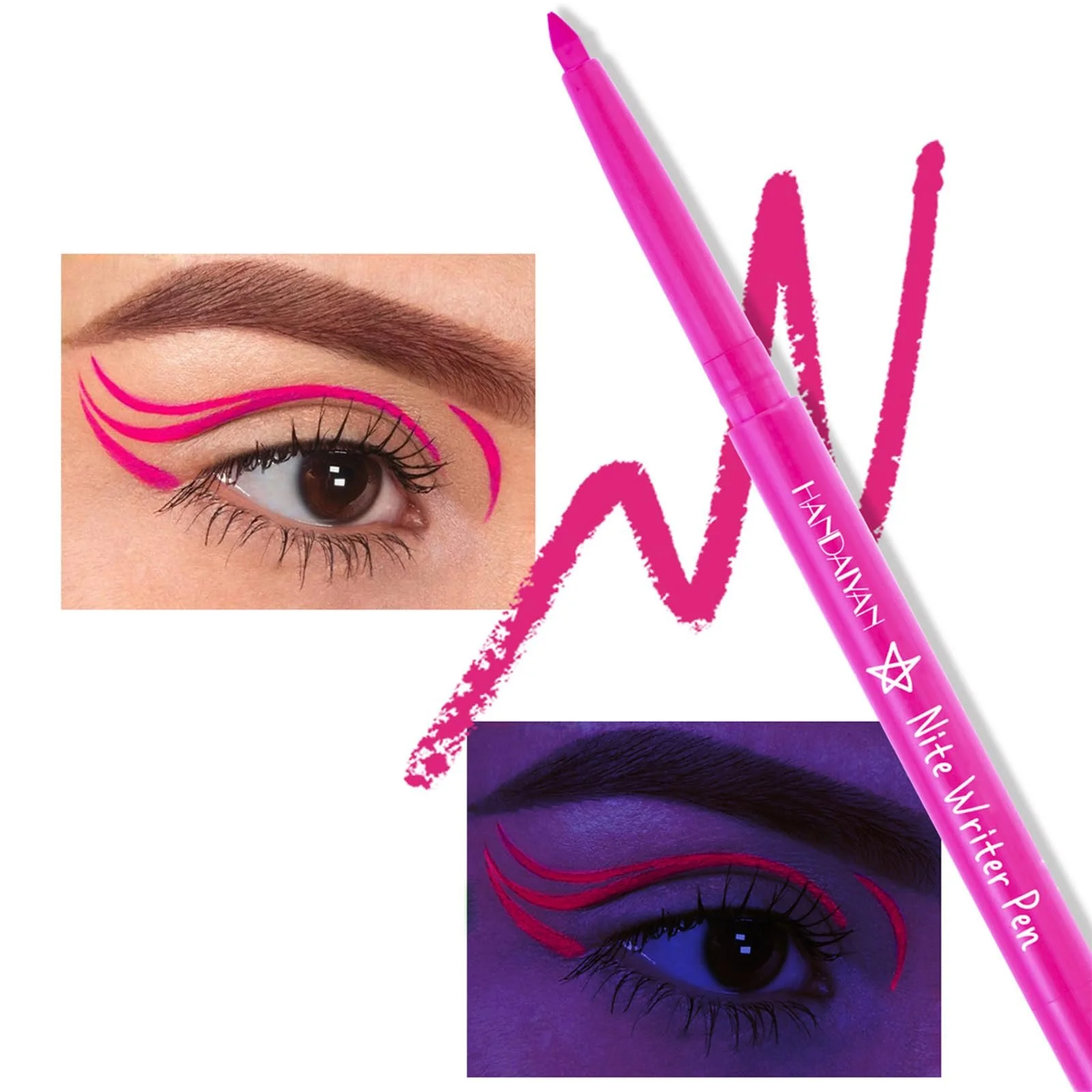 Підводка для очей Fluorescent Eyeliner Pen Halloween Party, водостійка, яскраві кольори, фото №6