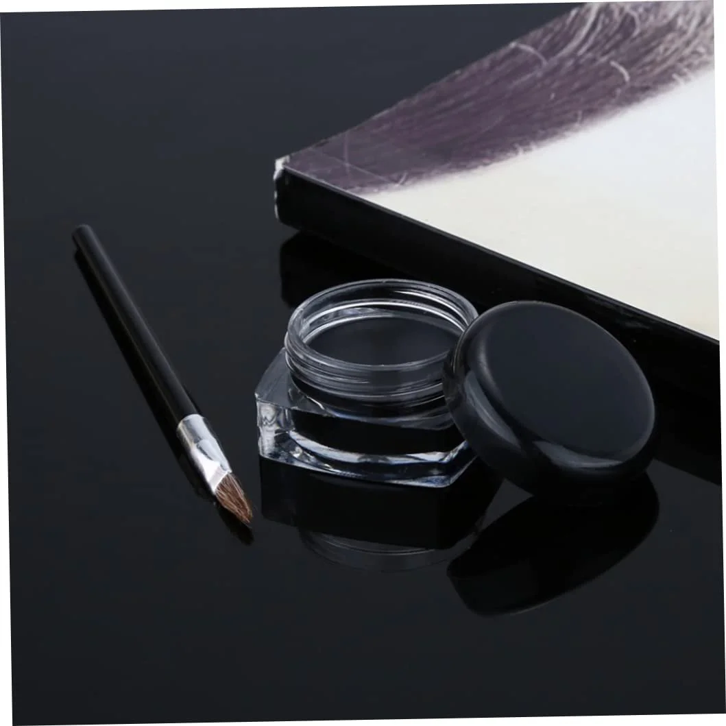 Гелева Підводка для очей, Permanent, у баночці, чорний, 5 г, фото №3